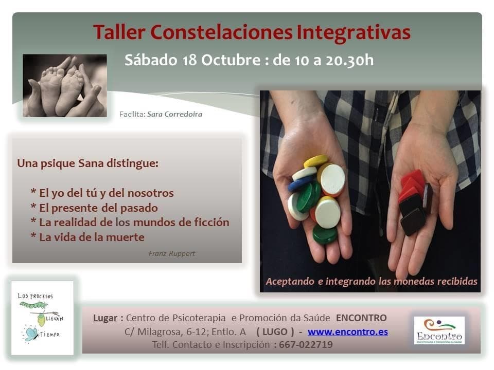 TALLER DE CONSTELACIONES INTEGRATIVAS 18 DE OCTUBRE